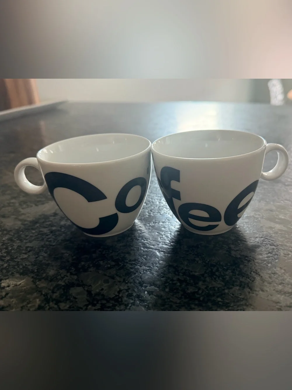 Crate&Barrel Jittery Espresso Mug set NWOT